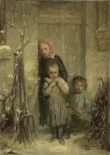 Nicolas François Octave Tassaert, Children in the snow
