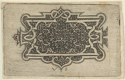 Virgil Solis, Arabesque Design on Dark Ground