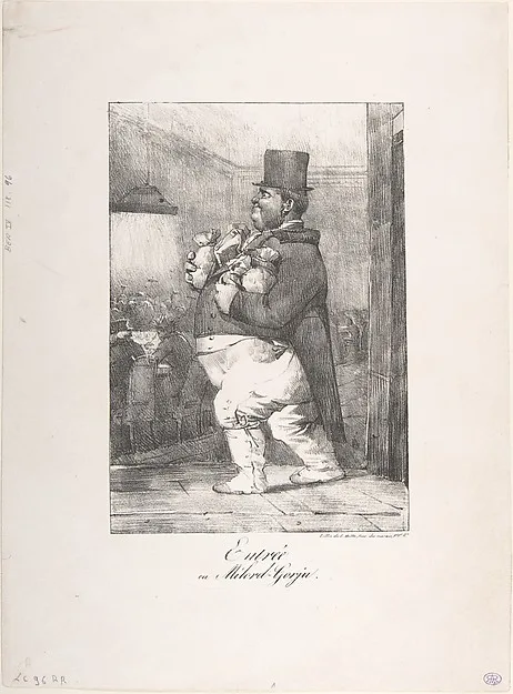 Nicolas Toussaint Charlet, Entry, or Lord Fat Cheeks (Entrée, ou Milord-Gorju)