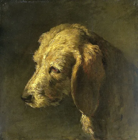 Nicolas Toussaint Charlet, Head of a Dog