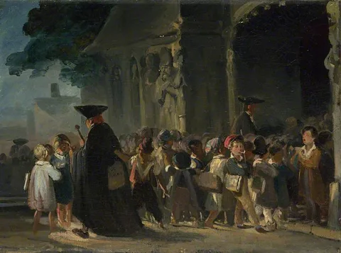 Nicolas Toussaint Charlet, Children at a Church Door