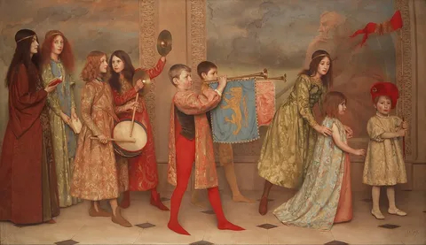 Thomas Cooper Gotch, A Pageant of Childhood
