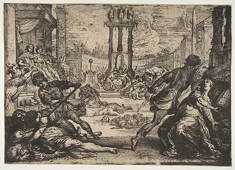 Claude Vignon, A Massacre by the Triumvirate