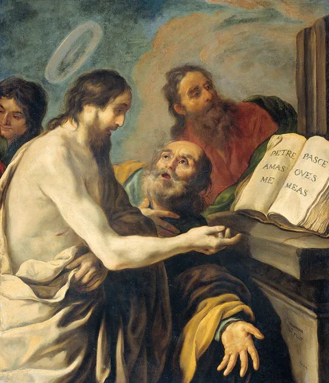 Claude Vignon, Christ Instructs Peter to Feed My Sheep