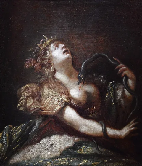 Claude Vignon, Cleopatra killing herself