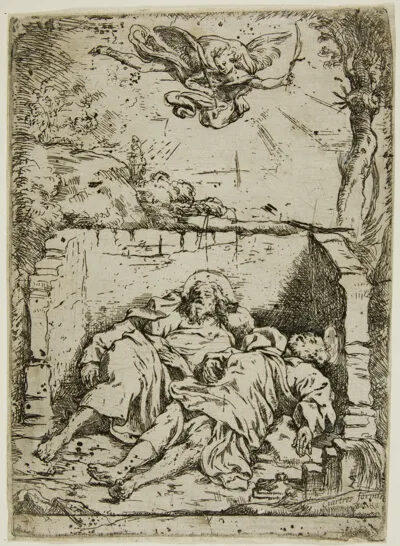 Claude Vignon, The Bodies of Saints Peter and Paul in the Same Sepulcher
