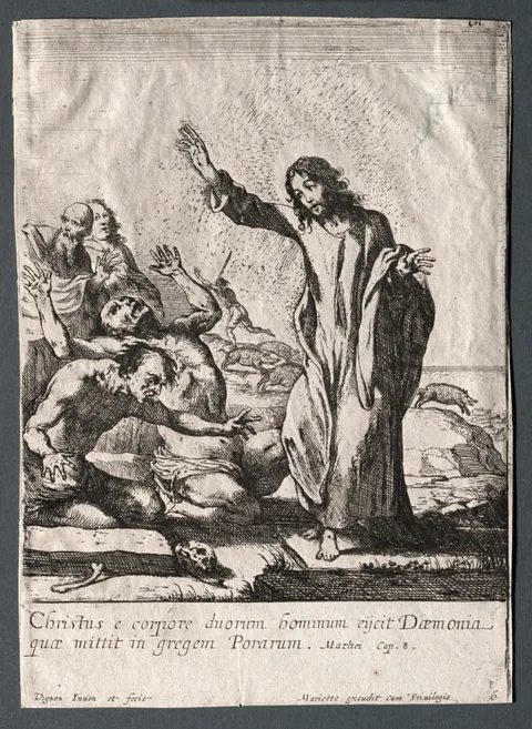 Claude Vignon, The Miracles of Jesus Christ:  Christ Delivering the Possessed