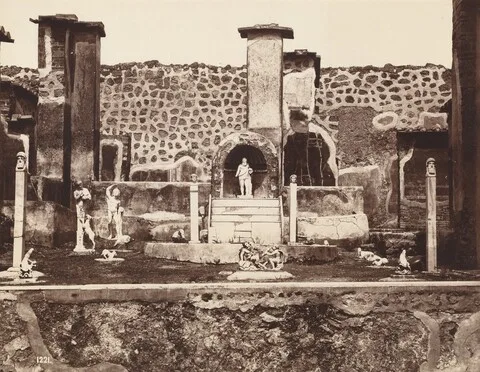Giorgio Sommer, Casa di Marco Lucrezio, Pompei (House of Marco Lucrezio, Pompeii)