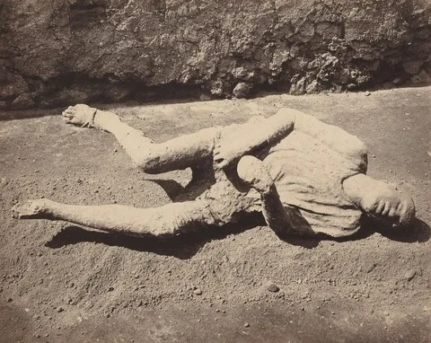 Giorgio Sommer, Impronte Umane, Pompei (Human Cast, Pompeii)