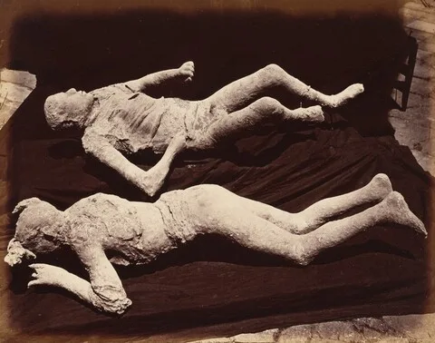 Giorgio Sommer, Impronte Umane, Pompei (Human Casts, Pompeii)