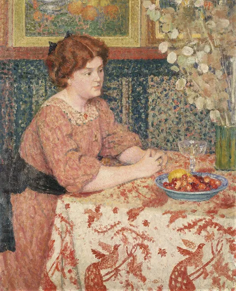 Georges Lemmen, Young Woman with Cherries