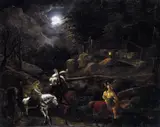 Karl Philipp Fohr, Knight before the Charcoal Burner's Hut