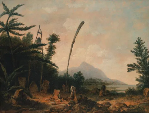 John Webber, Burial Ground in the South Sea