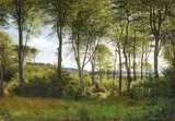 P. C. Skovgaard, The woods at Delhoved near Lake Skarrit.