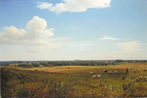 P. C. Skovgaard, A landscape in late summer.