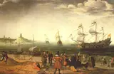 Adam Willaerts, Coastal Landscape with Ships