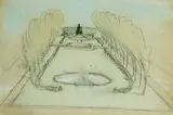 Stanford White, Sketch of Saint Gaudens's Statue of Deacon Samuel Chapin, Springfield, Massachusetts