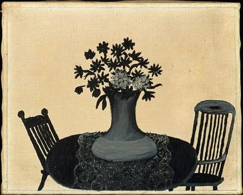 Horace Pippin, Table and Two Chairs
