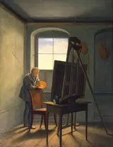 Georg Friedrich Kersting, Caspar David Friedrich in his Studio