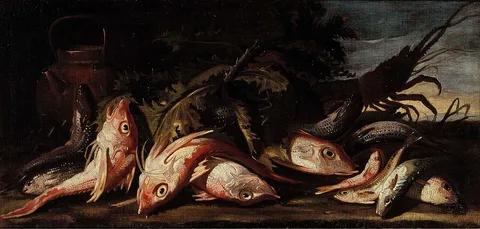 Giuseppe Recco, Still life with fish