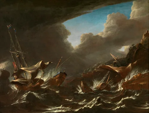 Andries van Eertvelt, Storm at Sea