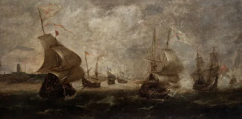 Andries van Eertvelt, Naval Battle