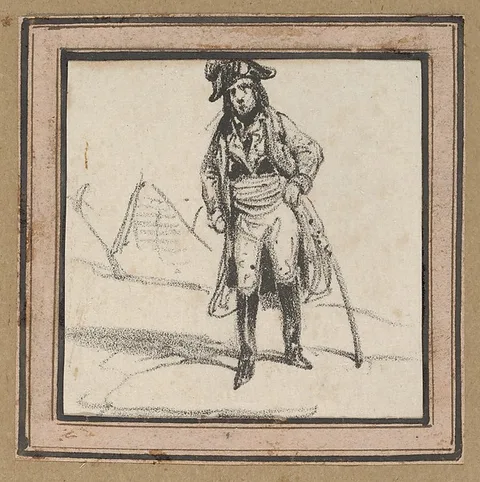 Victor Adam, Soldier leaning on his sword
