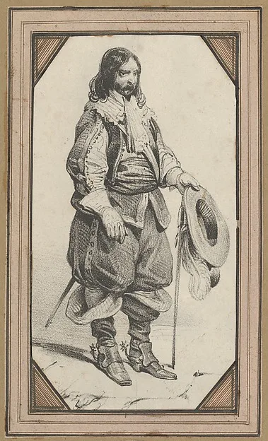 Victor Adam, Man holding a cane and a hat