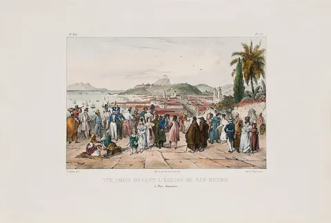 Victor Adam, Vue prise devant l´église de San-Bendo