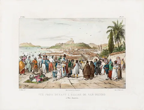 Victor Adam, Vue prise devant l´Église de San-Bendo à Rio Janeiro