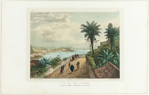 Victor Adam, Vue de Rio-Janeiro prise près de l’Eglise de Notre-Dame de la Gloire