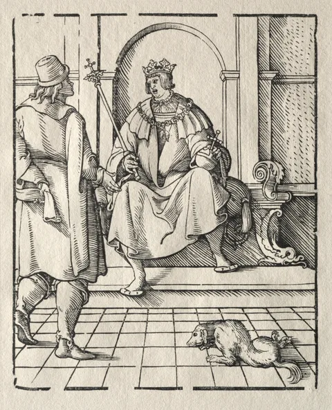 Peter Flötner, A king Enthroned 