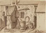 Johann Georg Wille, A Rustic House in the Grand Rue at Sceaux-Les-Chartreux