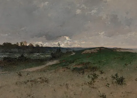 Léon Germain Pelouse, Landscape near Saint-Jean-le-Thomas (Normandy)