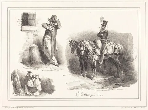 Hippolyte Bellangé, Three Vignettes