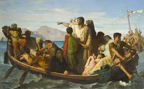 Félix-Joseph Barrias, Tiberius exiles