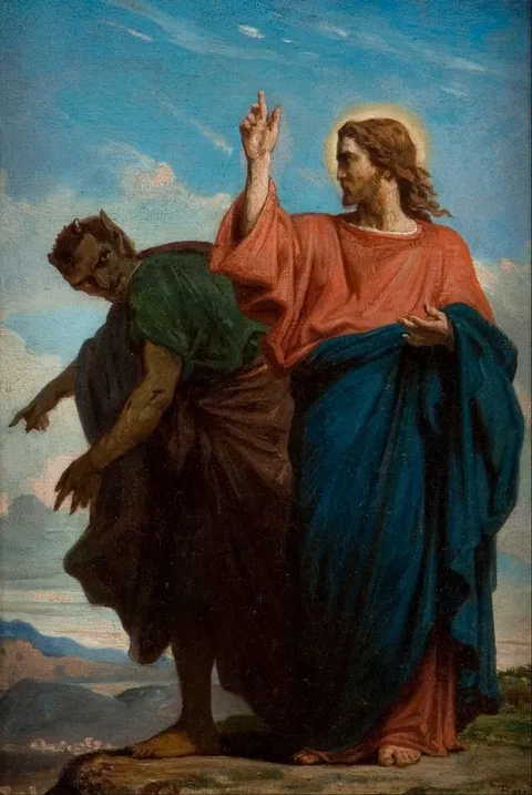 Félix-Joseph Barrias, The Temptation of Christ by the Devil