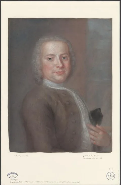 Cornelis Troost, Portret van een onbekende man, mogelijk een zelfportret