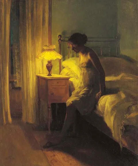 Peter Ilsted, In the bedroom.