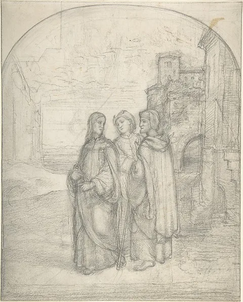 Ferdinand Olivier, Christ and the Pilgrims of Emmaus