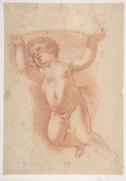 Anton Domenico Gabbiani, Flying Putto Supporting a Crown