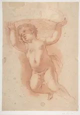 Anton Domenico Gabbiani, Flying Putto Supporting a Crown