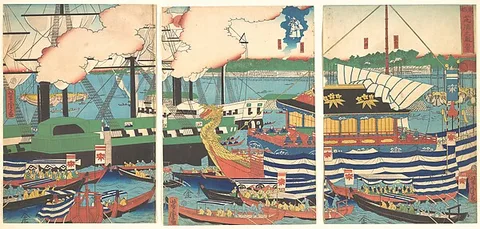 Utagawa Yoshitora, View of Shibaura, from the series Eastern Capital (Tōto, Shibaura no fūkei)