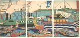 Utagawa Yoshitora, View of Shibaura, from the series Eastern Capital (Tōto, Shibaura no fūkei)