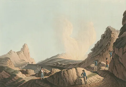 Luigi Mayer, Crater in the island of Stromboli