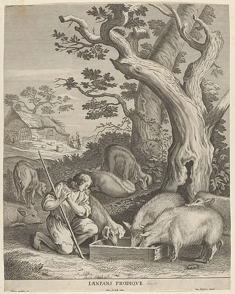 Pieter de Jode II, The Prodigal Son