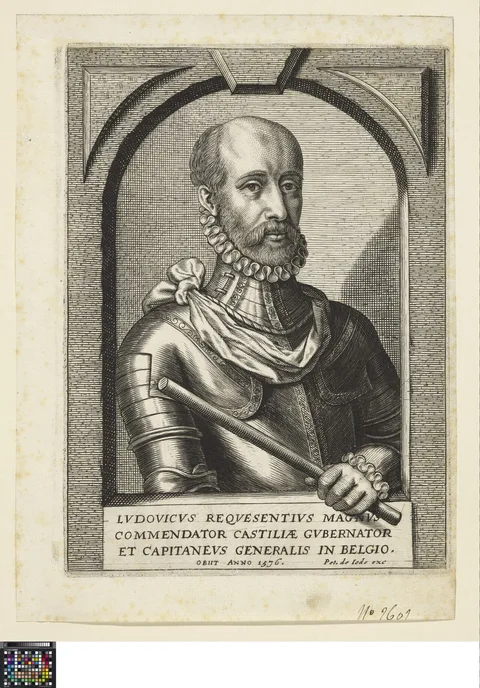 Pieter de Jode II, Portrait of Luis de Requesens (1528-1576)