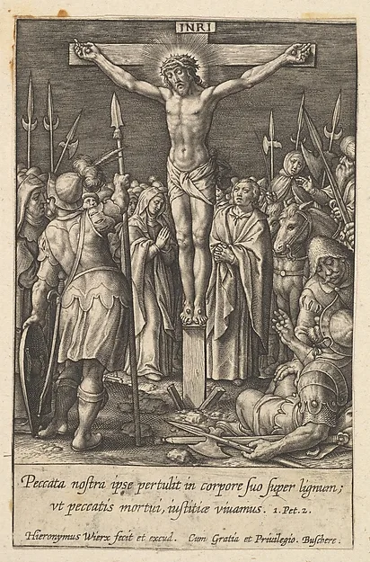 Hieronymus Wierix, Christ Crucified