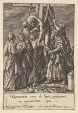 Hieronymus Wierix, Descent from the Cross
