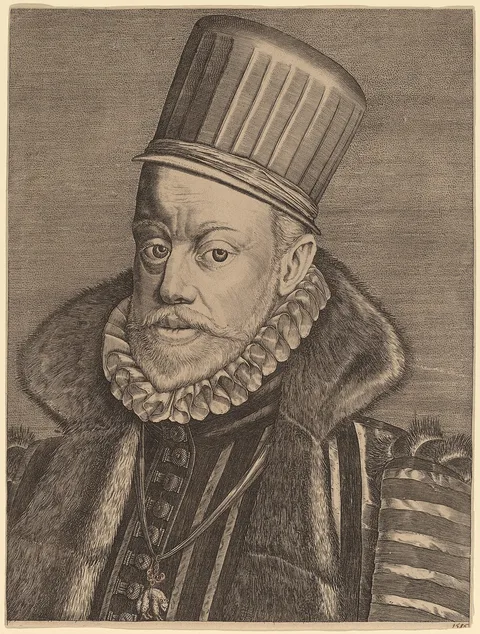 Hieronymus Wierix, Phillip II of Spain
